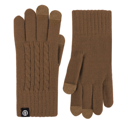 Winter Gloves for Women, Warm and Comfortable Knitted Gloves for Women, Outdoor Cycling Gloves for Men, Velvet Thickened Touch Screen Gloves for Women