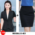 black suit black dress / S