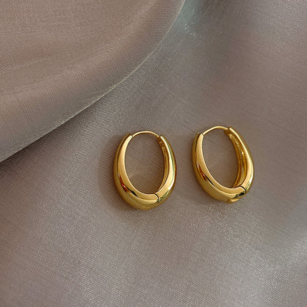 Korean Retro Elegant Earrings 2025 New Trendy Internet Celebrity Simple Cold Style Earrings Women's Ear Jewelry