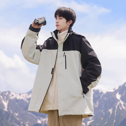 Woodpecker Assault Jacket Men's Spring & Fall New Windproof Jacket Three-In-One Outdoor Spring Workwear Men's Jacket