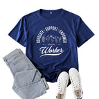 Navy blue (white font) / S