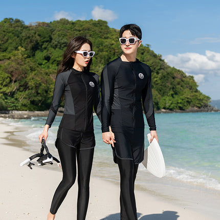 2024 New Swimsuit Split Long-Sleeved Trousers Suit Quick-Drying Wetsuit Surfing Sun Protection Clothing Conservative Jellyfish Suit