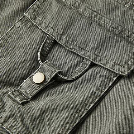 MADEEXTREME Spring New Men's Washed Old Tooling Pocket Loose Casual Pants Straight Pants