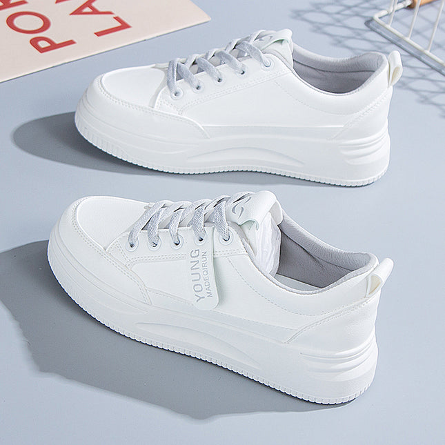 Feeling small white shoes women's shoes 2024 summer new soft bottom sports board shoes casual shoes