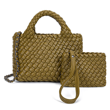 PU Woven Chain Mini Bag Women / Mini Sac Chaîne Tressé PU Femme
