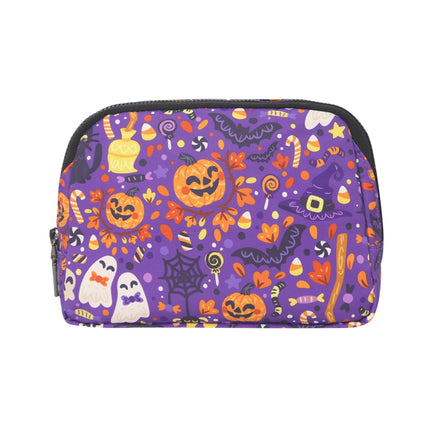 Cross-Border Printed Nylon Waist Bag Outdoor Sports Phone Storage Bag Unisex Crossbody Casual Trendy Bag Fashionable Purple