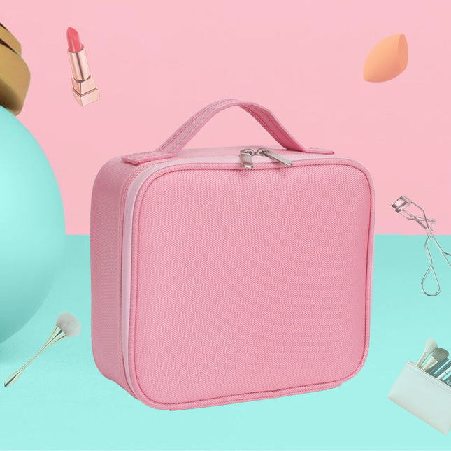 High-Value Cosmetic Bag Large Capacity Outgoing Clutch Bag Waterproof small size Mini Pink Oxford Cloth Korean Style Makeup Bag