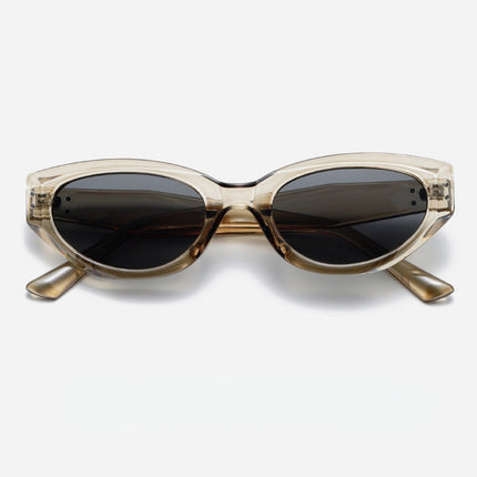 2025 New Style Functional Wind-style Cateye Sunglasses Women's Trendy Square-round Face Slimming High-grade Socialite Internet Celebrity Sunglasses
