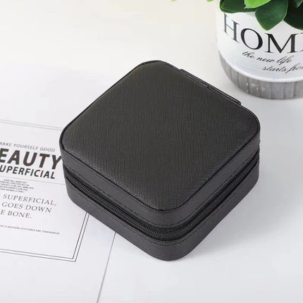Foreign Trade Cross-Border Earrings Jewelry Jewelry Box Wholesale Creative Portable Jewelry Storage Box Zipper Jewelry Box Small Jewelry