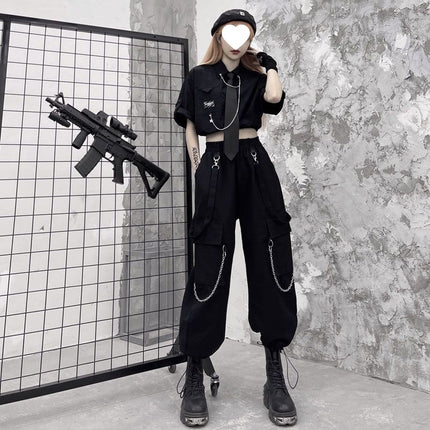 Women's Summer Thin Overalls for Small People, Loose Straight Wide Legs, High Waist, Slim Casual Harem Leggings, Autumn Fashion Trend