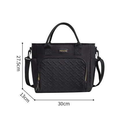 Xiaobudian's New Croissant Outdoor Picnic Fresh-Keeping Ice Bag Large-Capacity Satchel Office Worker Insulated Lunch Box Lunch Bag