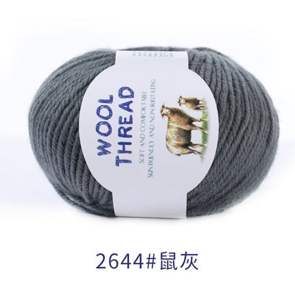 Cross-Border Wholesale Merino Wool Thread Handmade Stick Needle Hand Knitted Sweater Wool Pants Jacket Hat Scarf Shawl Thread
