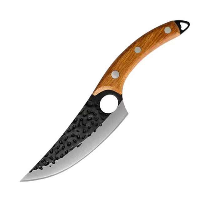 Yangjiang knife hand-forged hammer pattern kitchen knife bone-cutting knife slaughter knife killing fish peeling and cutting cattle high hardness chef knife