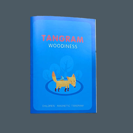 Colorful Wooden Magnetic Tangram Teaching Aids Kidsren's Educational Early Education Toys Development Puzzles Magnetic Puzzle Fun