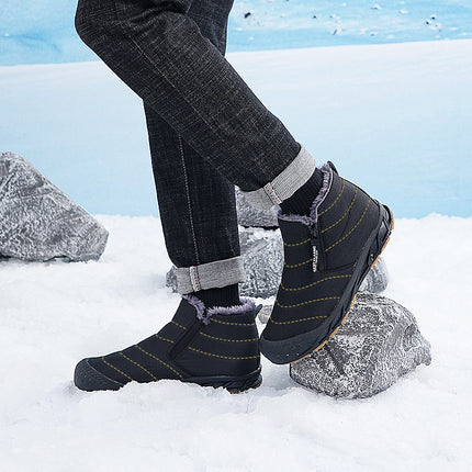 Autumn and Winter Snow Boots Cross-Border Warm Hiking Cotton Shoes Non-Slip Wear-Resistant Waterproof Plus Velvet Outdoor Couple Cotton Shoes Casual