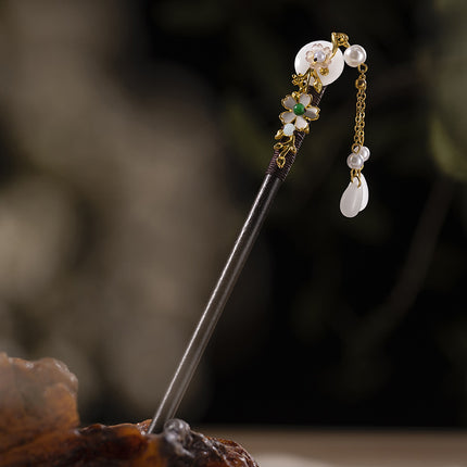 New Year Red Festive Chinese Style Hairpin Palace Style Tassel Walking Hair Hairpin Retro Hanfu Ancient Dress Cheongsam Hair Accessories Women