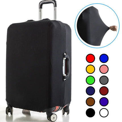 Milk Silk Suitcase Protective Cover Thickeneded Elastic Trolley Suitcase Suitcase Dustproof Elastic Cover Pure Color Simple