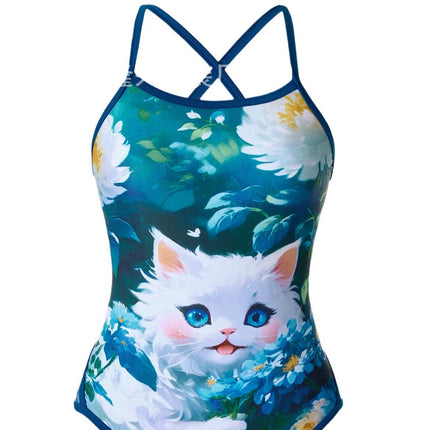 A variety of racing swimsuit 2025 new one-piece professional competitive swimsuit oil bright gilded high-end simple girl