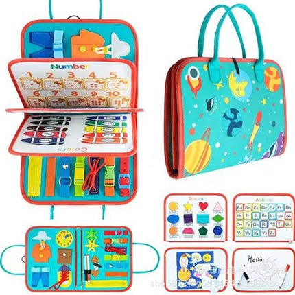 Cross-border Felt Learning Board Busy Board New Hot Selling Children Early Education Intelligence Development Felt Busy Board