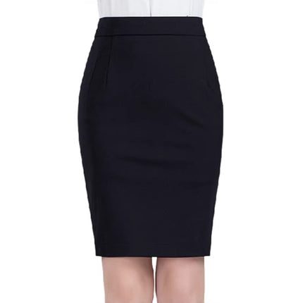 Spring and Autumn Workwear Skirt, Pencil Skirt, Mid-Length Hip-Hugging Skirt, Black Professional Skirt, Classic Skirt, Wholesale