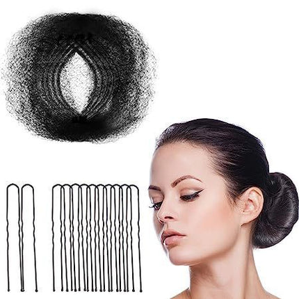Hair Bun Maker Dance Net Bun Hairpiece Flight Attendant Hair Flower Bun Invisible Hair Net Wig Disposable Hair Bun