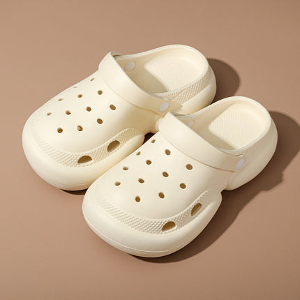 Nurse Hole Shoes Women's Summer Outer Wear EVA Fashionable Non-Slip Platform Sandals Soft Beach Shoes Baotou Slippers