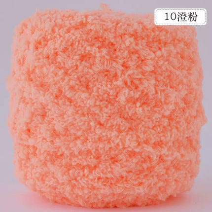 3 strands of coral fleece baby scarf coarse wool hand woven towel line baby sweater in stock wholesale