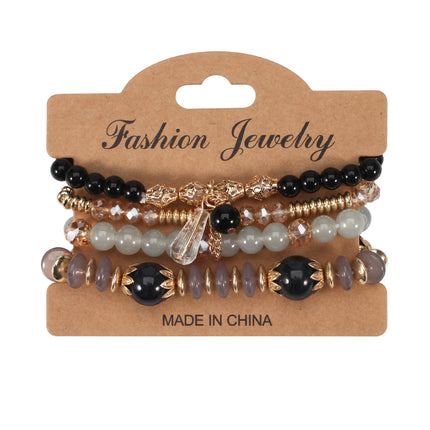 European and American Cross-Border Hot-Selling New Bohemian Bracelets Creative Tassel Multi-Layer Beaded Bracelets Fashion Jewelry