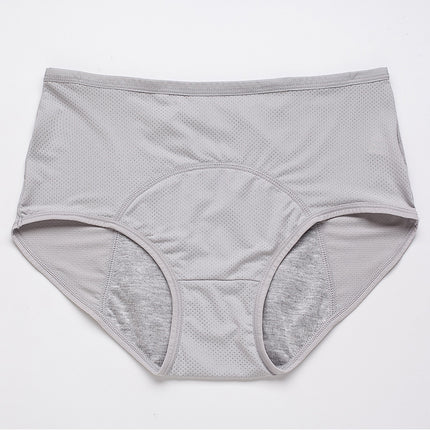 Physiological underwear women's menstrual period leak-proof big aunt pants period holiday safety physiological pants waist ice silk summer thin