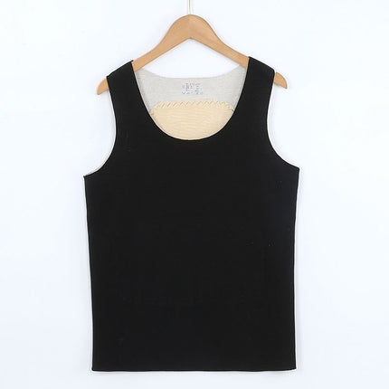 Women's AB Face Seamless Thermal Underwear Vest Women's Two-color Base Shirt Round Neck Cashmere Silk Women's Patch Vest