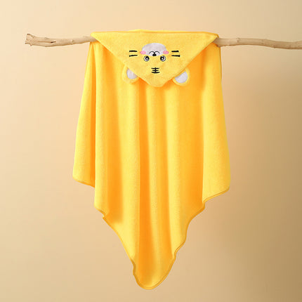 Coral Fleece Bath Towel Class A Baby Holding quilt Absorbent Newborn Children Autumn and Winter Thickened Package Cartoon Hooded Bath Towel Bucket