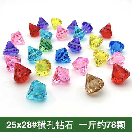 Crystal Children's Diamond Dolphin plastic gem colorful princess play house game archaeological digging gem game toy