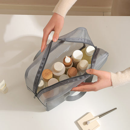Bath Bag, Satchel Basket, Toiletry Bag, Men's Toothbrush Supplies, Mesh Bath Bag, Travel Swimming Storage, Waterproof