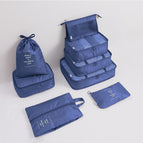 Navy blue eight-piece set