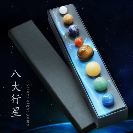 Natural Stone Eight Planets Universe Galaxy Solar System Interstellar Planet Science Planet suit Education Cognitive Ornaments