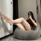 【coffee】sexy oily socks / Horse oil socks [open style] extra large size 150kg can be worn