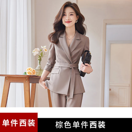 High-level Elegant Professional Suit Jacket Women's Autumn New Slim-fit Slimming High-end Professional Dress Suit suit