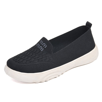 Old Beijing Cloth Shoes Women's Spring New Comfortable Breathable Flat Non-slip Slip-on Shoes Sports and Stepping Casual Shoes