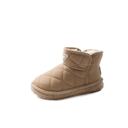 Children's Snow Boots 2025 Winter Style Boys' Fleece-Lined Thickened Short Boots Girls' Snow Cotton Toddler Baby Cotton Shoes Winter Boots
