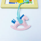 Pink Rocking Horse Bag Pendant