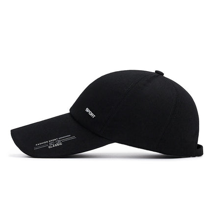 Spring and summer new outdoor fishing extended brim baseball cap men's and women's leisure sun hat cotton canvas cap