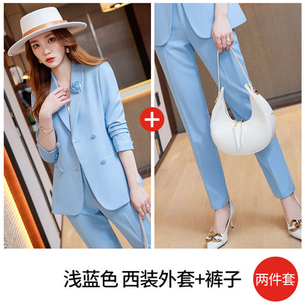Cross-border spring business attire professional suit women's hotel front desk work clothes women's formal attire beautician work clothes