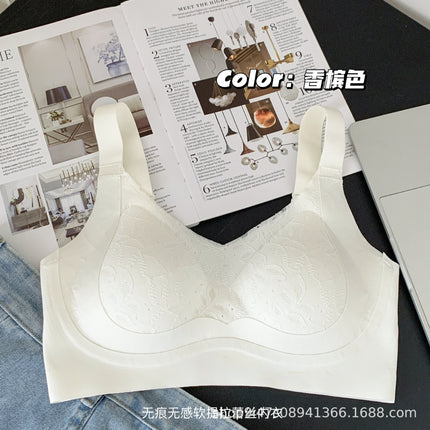 plus size lace lifting soft support fixed cup anti-sagging underwear upper collection accessory breasts large chest small thin bra