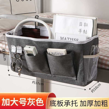 Bedside Storage Hanging Bag Dormitory Upper Bed Bedside Storage Rack College Students' Female Dormitory Bed Mobile Phone Hanging Basket Fabric Bag