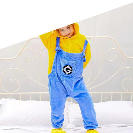 Manufacturer's Flannel Cartoon One-Piece Animal Pajamas for Children and Adults, Unicorn, Dinosaur, Pegasus Pajamas, Couple Style
