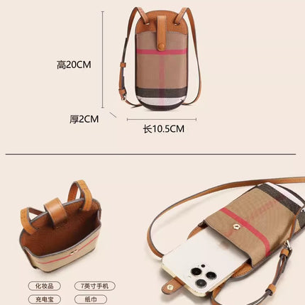 Mobile Phone Bag for Women 2026 New Style Crossbody Bag Fashionable Casual Summer Lightweight Mini Bag Genuine Leather Small Shoulder Bag