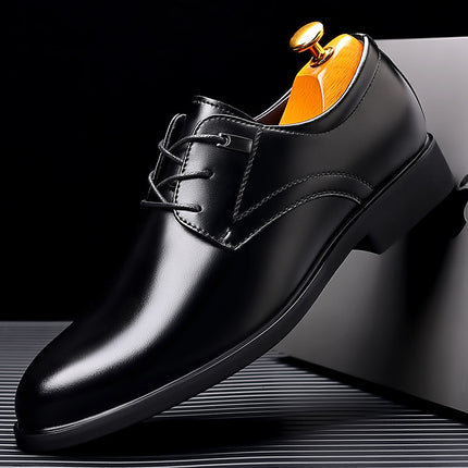 Men's Leather Shoes 2026 New Model Men's Business Formal Shoes Non-Slip Height-Increasing Shoes Foreign Trade Original Order One-Piece Dropshipping Soft
