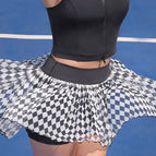 Black and white plaid skirt / S