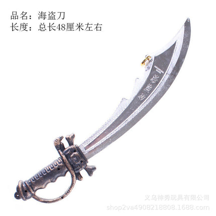 Cos Halloween Plastic Pirate Hook Props Prom Dress up Pirates of the Caribbean Gun Zorro Sword Mask