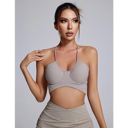 New Design Sense Fitness Sports Bra Sexiness Beautiful Back Women's Yoga Clothes Sling Fashion Personality Dance Chest Wrap